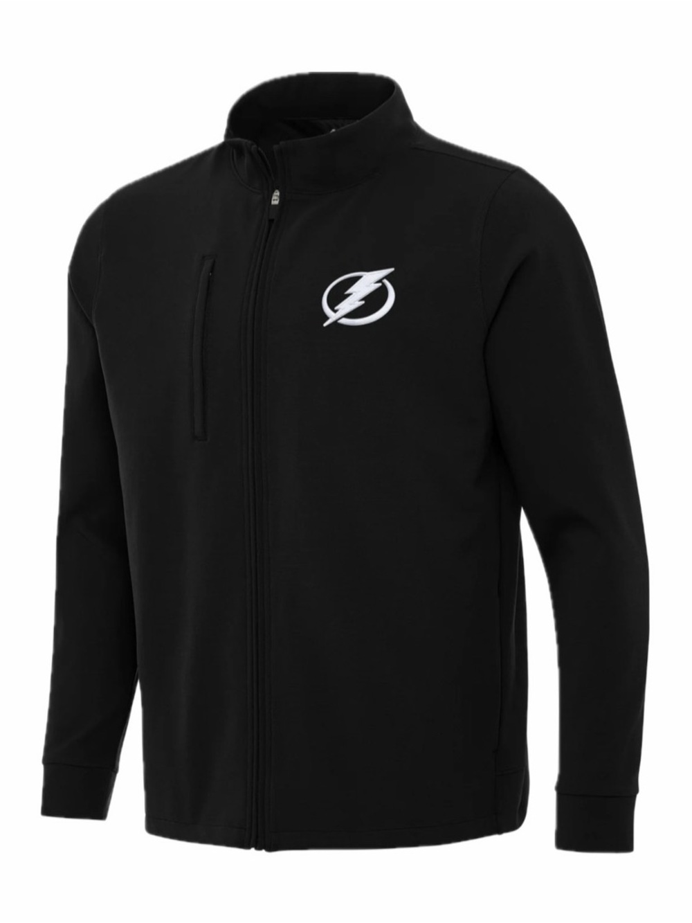 TAMPA BAY LIGHTNING ANTIGUA MENS 3XL BLACK LOGO 1/4 ZIP PULLOVER